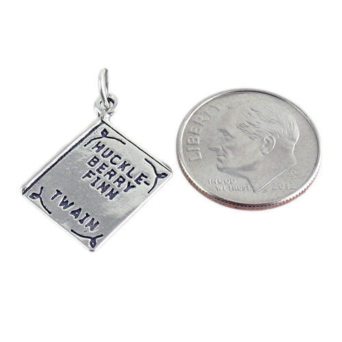 "The Great Gatsby by Fitzgerald" Book Charm. Sterling Silver