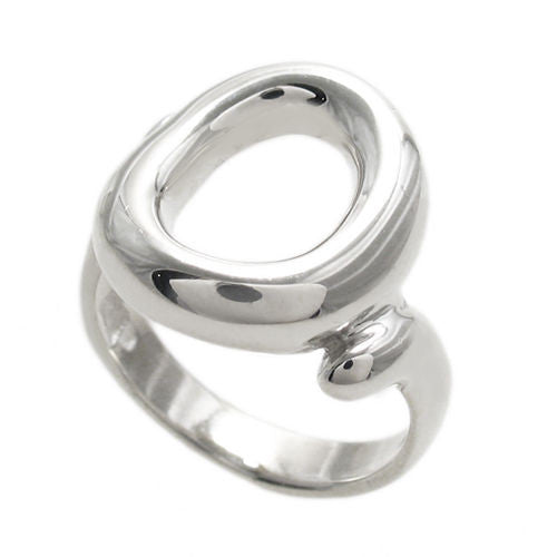 Elegant Oval Frame Ring in Sterling Silver. Wholesale Sterling Silver Rings. Main Photo.