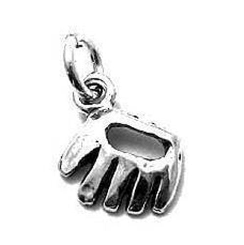 Baseball Mitt Charm in Sterling Silver
