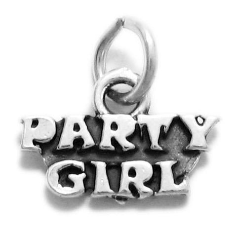"Party Girl" Charm in Sterling Silver