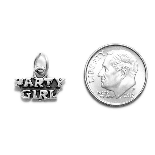 "Party Girl" Charm in Sterling Silver