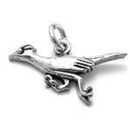 Roadrunner Charm in Sterling Silver.