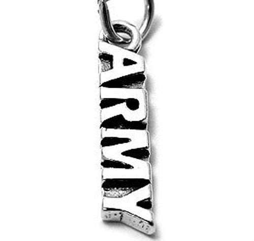 "Army" Charm. Sterling Silver