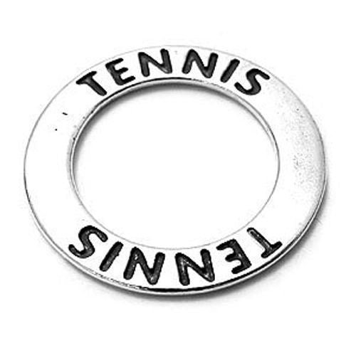 Tennis Ring Charm in Sterling Silver
