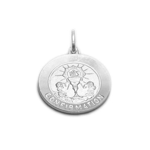 Confirmation Medal (20mm). Sterling Silver