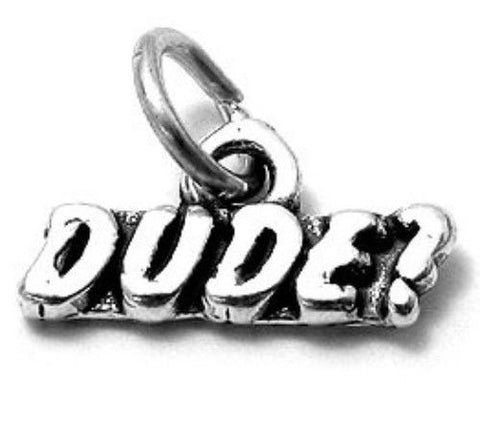 "Dude" Charm in Sterling Silver