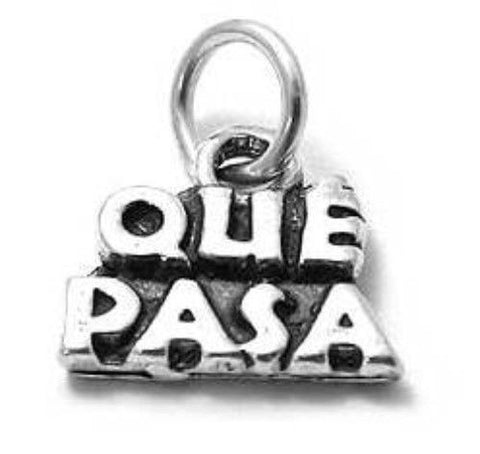 Whimsical "Que Pasa" Charm in Sterling Silver