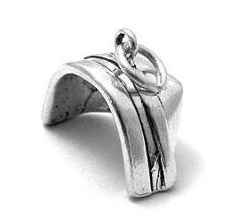 Retro Nurse's Cap Charm in Sterling Silver