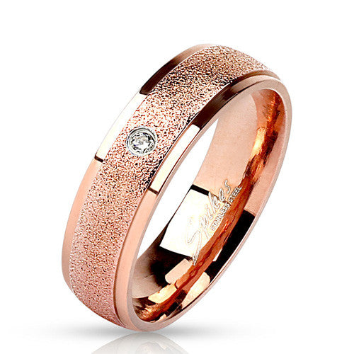 Buy SILBERRY 925 Sterling Silver Rose Gold Better Half Couple Rings online