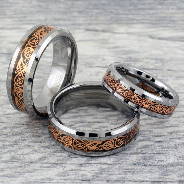 Womens celtic tungsten rings new arrivals