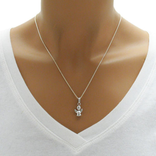 Adorable and Simple Angel Charm Pendant | Wholesale 925 Sterling Silver Pendant - Jewelry | Alternate