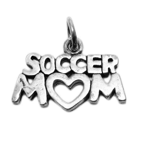 Sporty "Soccer Mom" Talking Charm. Wholesale Sterling Silver Charms - Jewelry. Main.