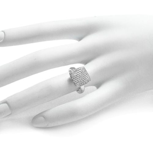 Stunning Square 0.77 Carat CZ Ring | Wholesale 925 Sterling Silver Jewelry | Alternate