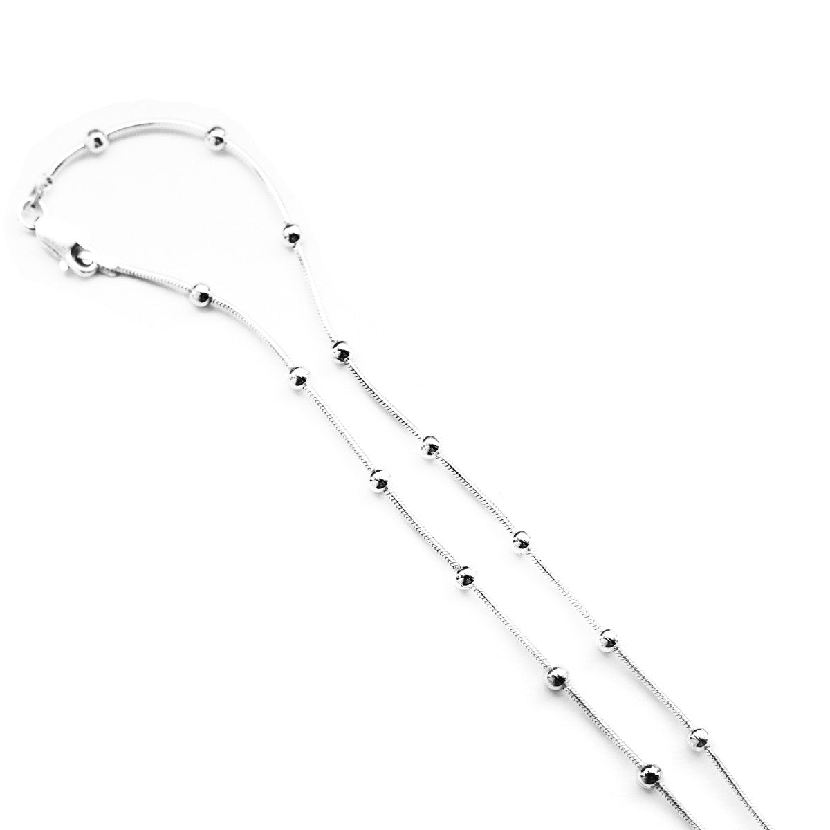 Sterling Silver Diamond Cut Snake Chain Necklace 1.5mm (Gauge 040). Available in 5 Lengths.