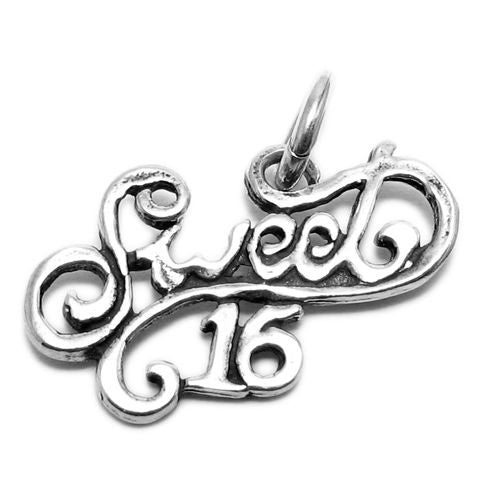 Sweet 16 Charm | Wholesale 925 Sterling Silver Charms | Main