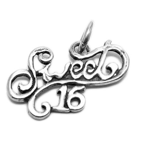Sweet 16 Charm | Wholesale 925 Sterling Silver Charms | Main