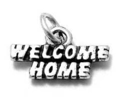 Gorgeous "Welcome Home" Talking Charm for greetings. Wholesale Sterling Silver Charms - Jewelry