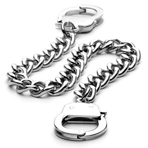 Working handcuffs clasp link bracelet | Wholesale 316L Stainless Steel Jewelry